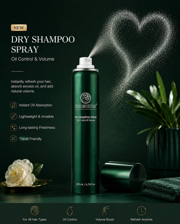XIAOMOXUAN Dry Shampoo Spray – Oil Control & Volume, 200 ml