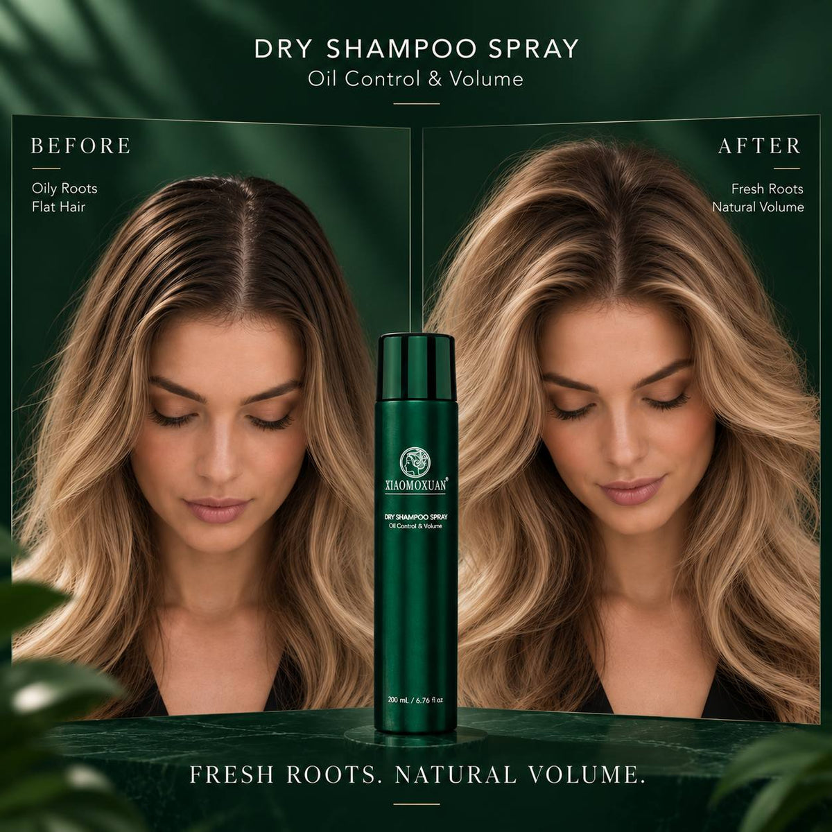 XIAOMOXUAN Dry Shampoo Spray – Oil Control & Volume, 200 ml