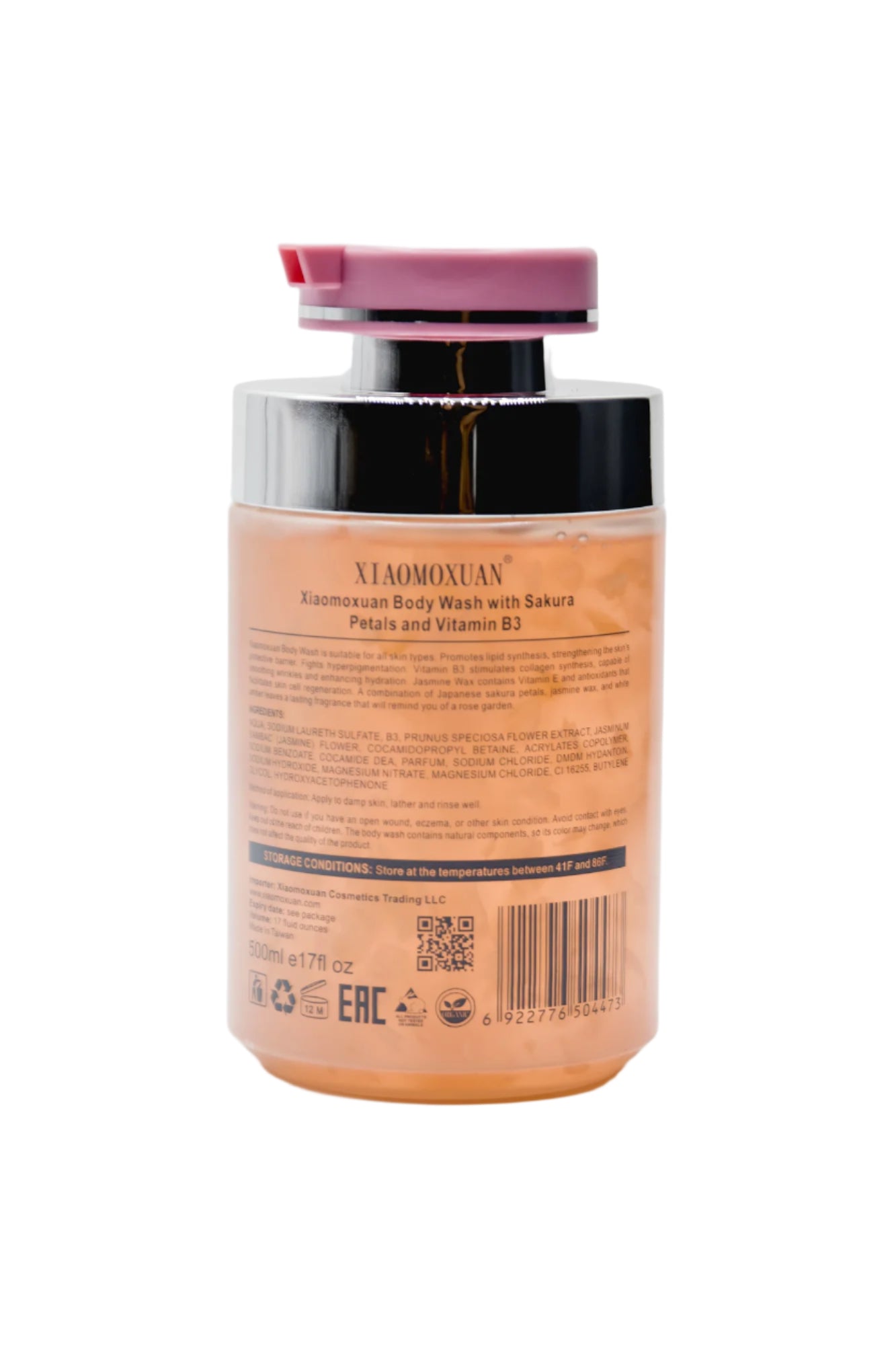 Xiaomoxuan Body Wash with Sakura Petals and Vitamin B3